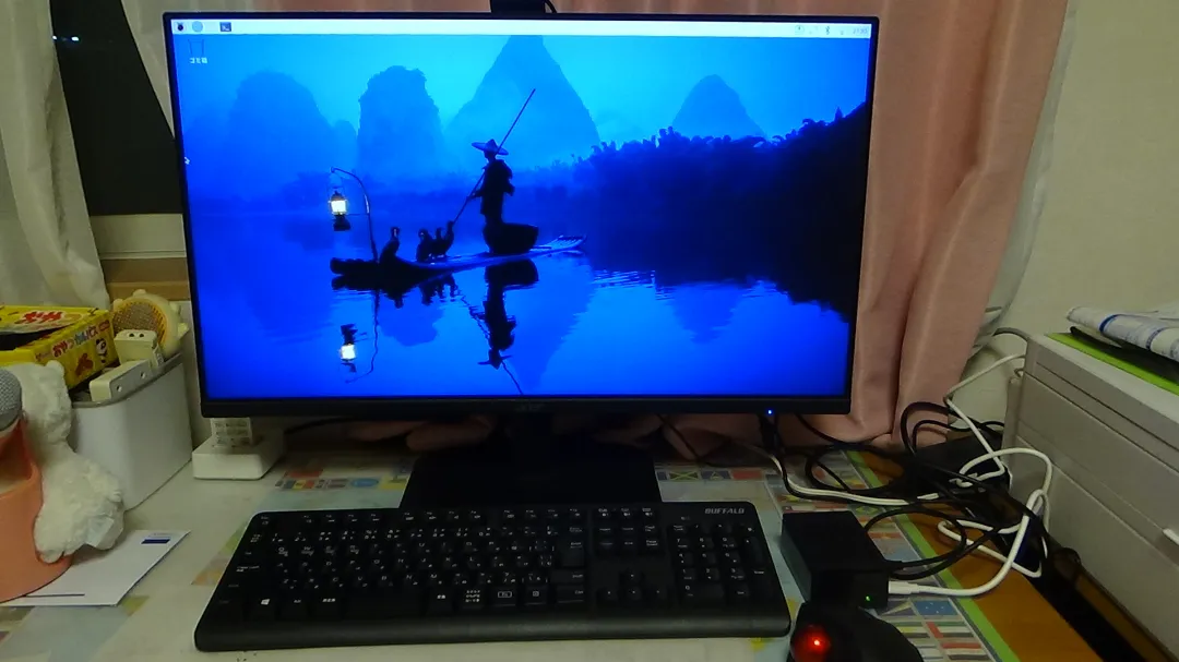 パソコン作業前の画像