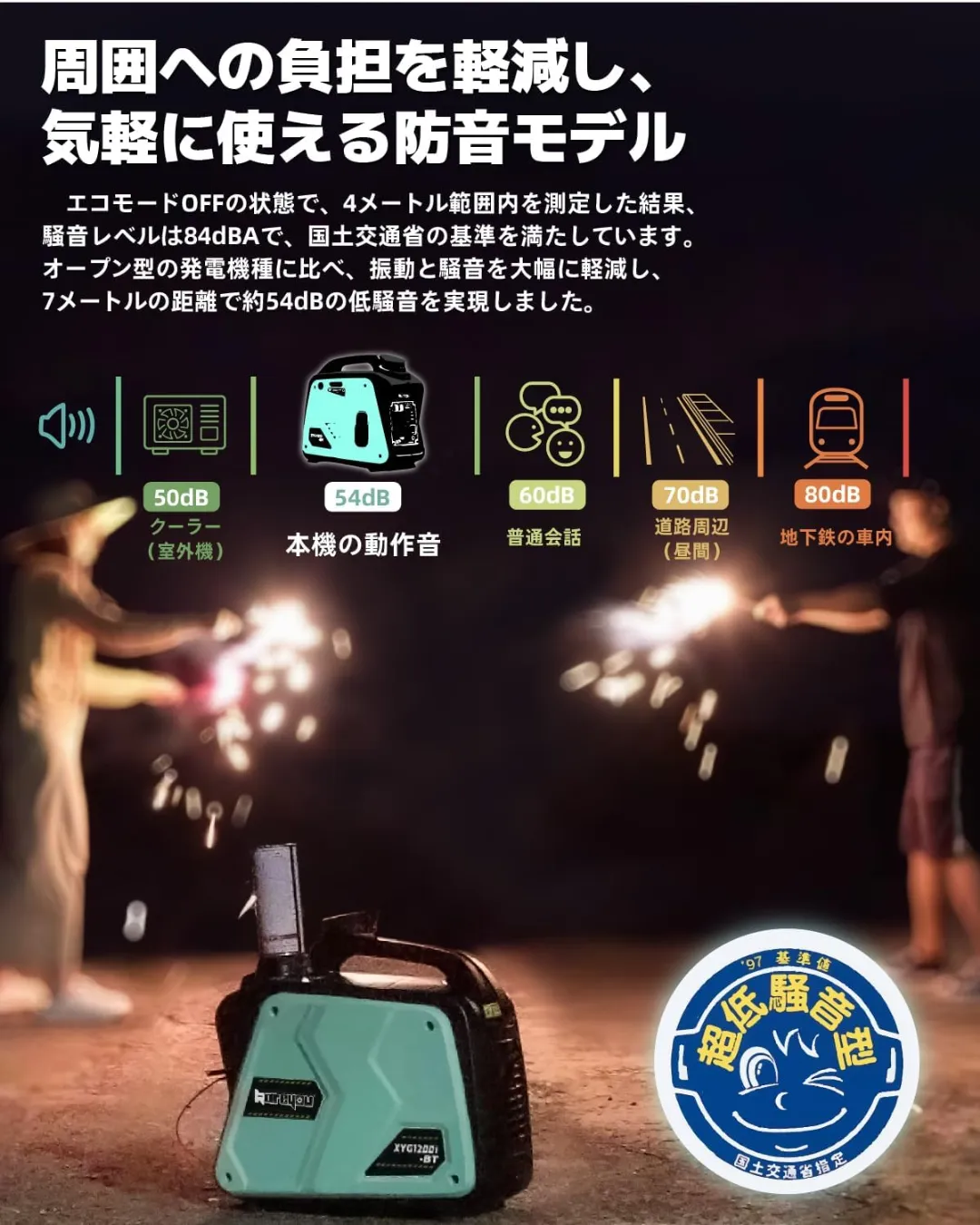 静音性の説明画像