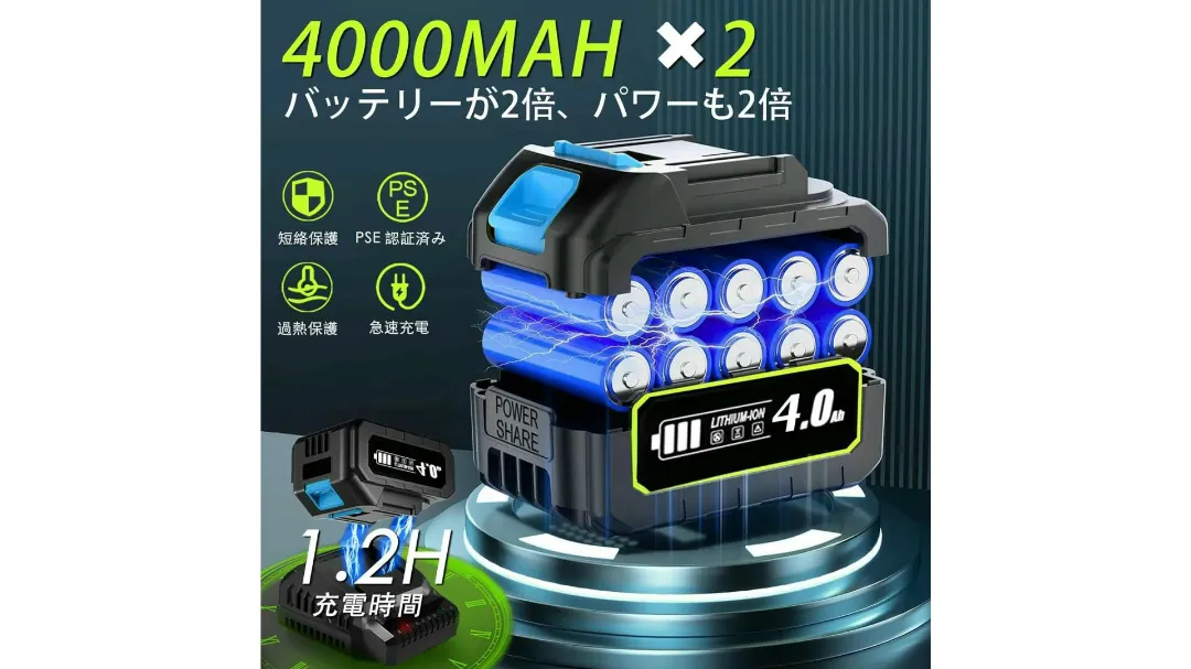 バッテリーの説明画像