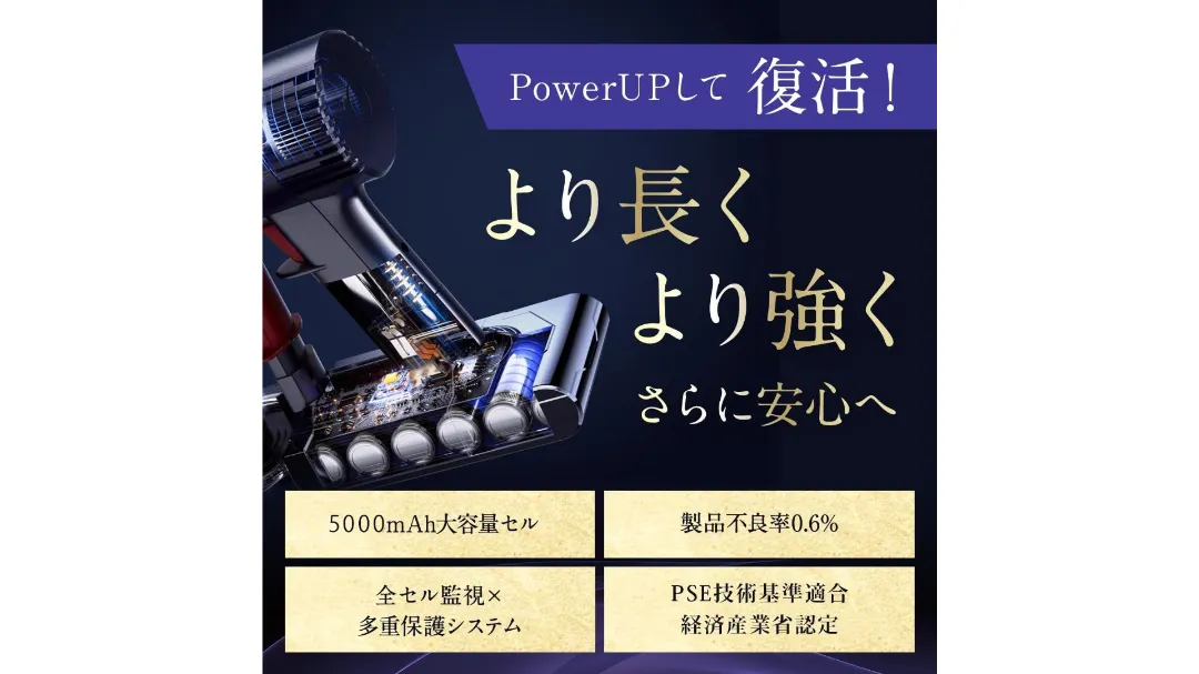 バッテリーの説明画像